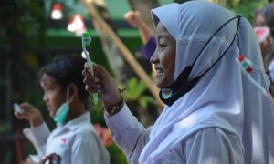 Acara Sikat Gigi Bersama Anak Indonesia.