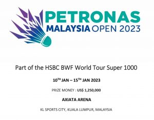 Petronas Malaysia Open 2023