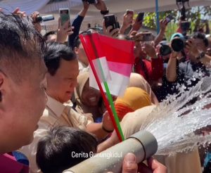 Prabowo resmikan sumur bor di Gunungkidul